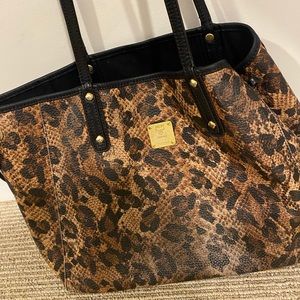 Cheetah mcm purse